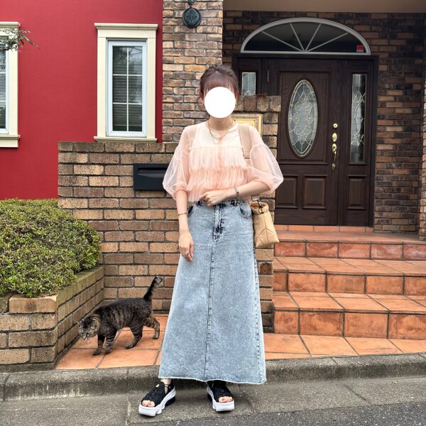 SALE／30%OFF】SLOBE IENA SLOBE citron.チュールフリルブラウス 