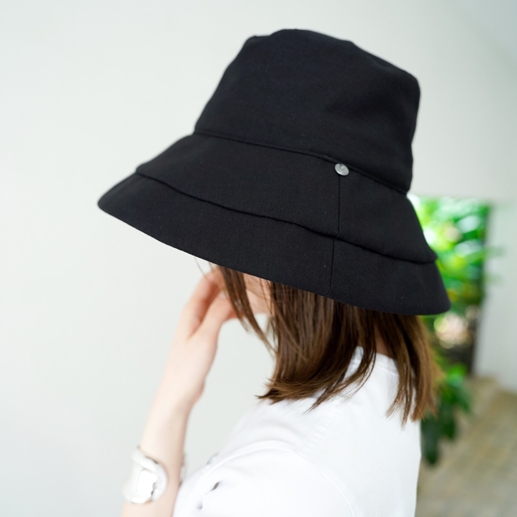 【クーポンで20%OFF】帽子 レディース 大きいサイズ 完全遮光 UVカット100% UVカット つば広 折りたたみ 自転車でもあご紐で飛ばない 日よけ かぶーる日傘 夏 涼しい 母の日 洗濯機OK【UVシャルマンハット】 gim