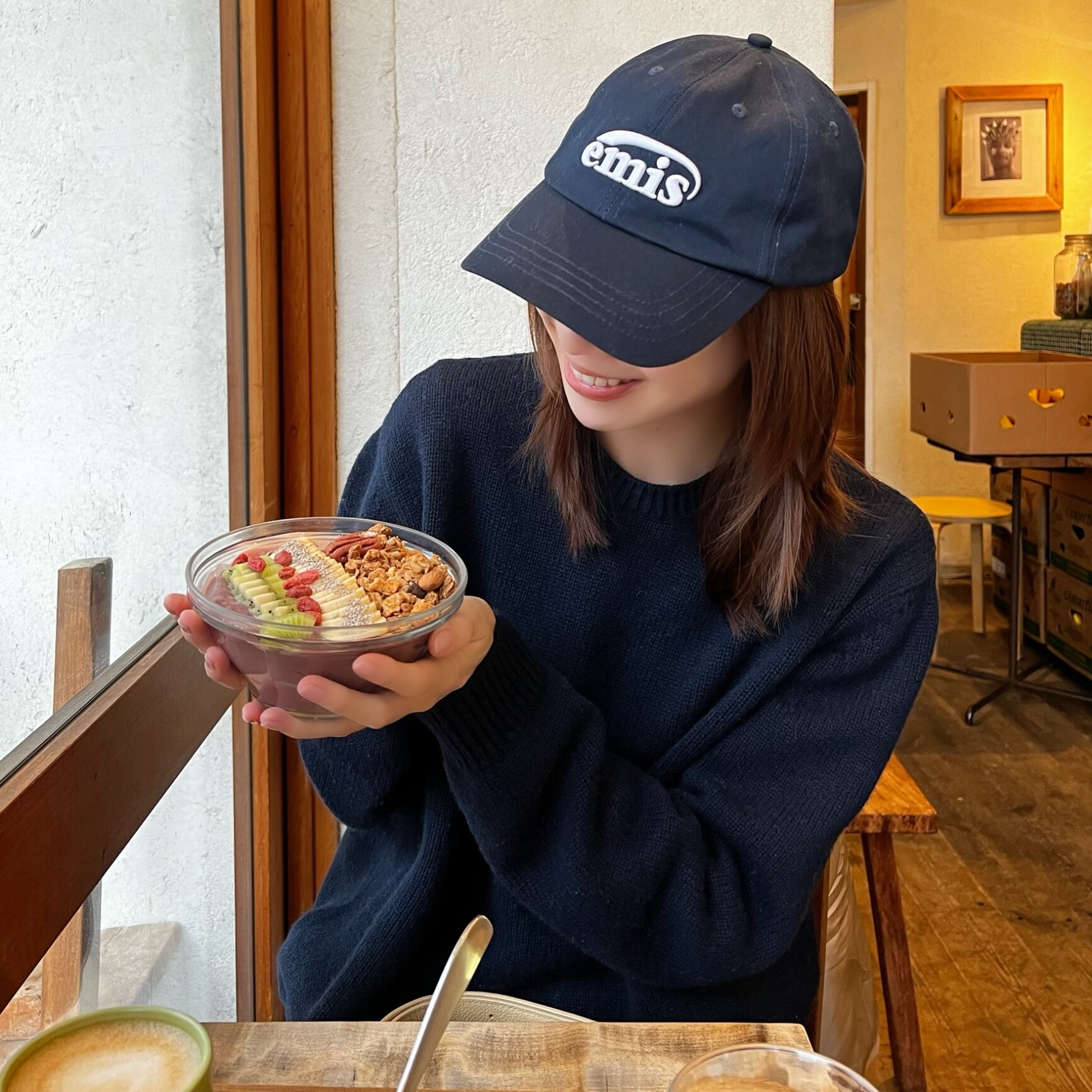 ちゃくら★レア！大人気　emisキャップ　韓国　チェック Qoo10 EMIS GINGHAM CHECK チェック キ