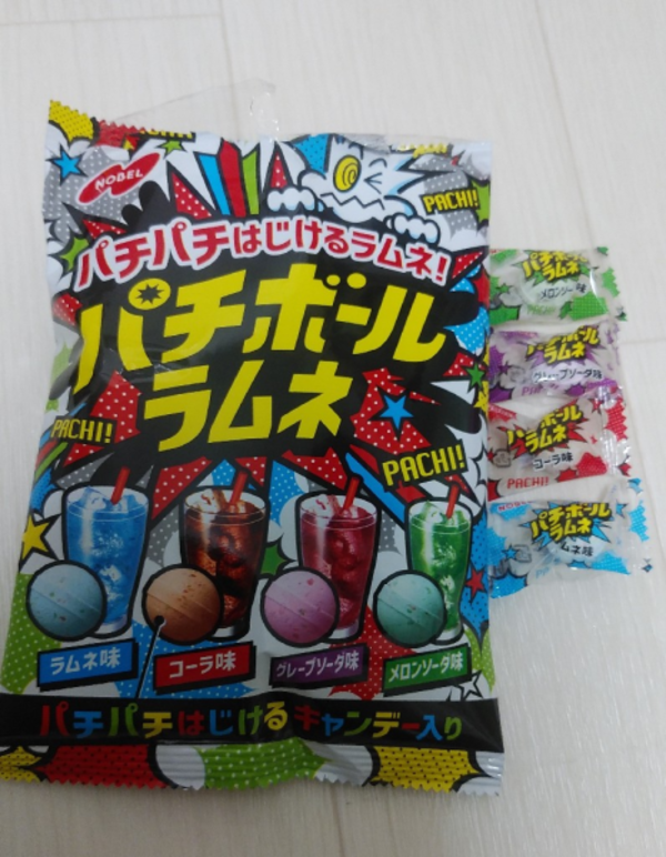 ノーベル パチボールラムネ ドリンクアソート 60g×4袋入 (ポイント消化