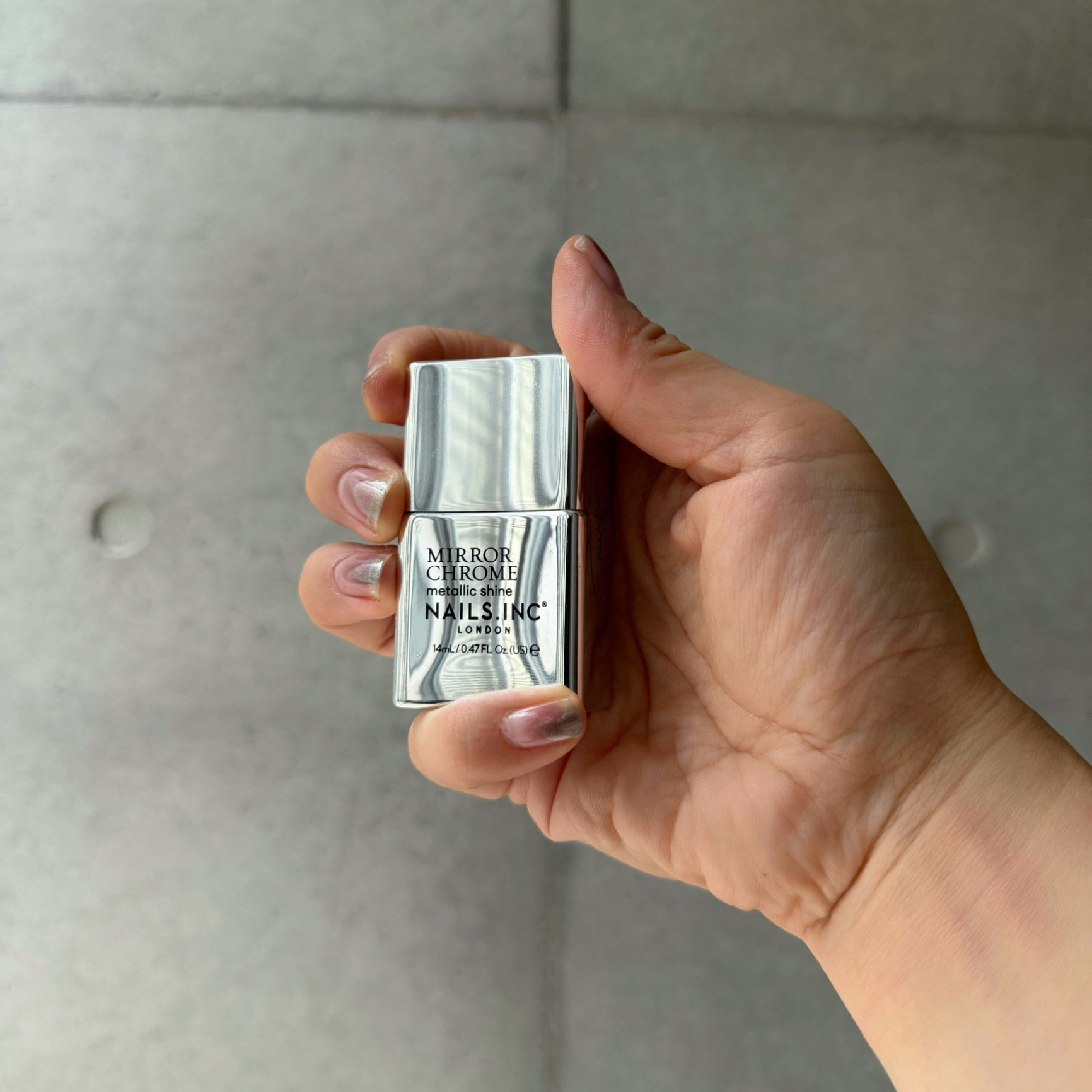 NAILS INC MIRROR CHROME Silver Served ネイルズ インク ネイル マニキュア・ネイルポリッシュ シルバー