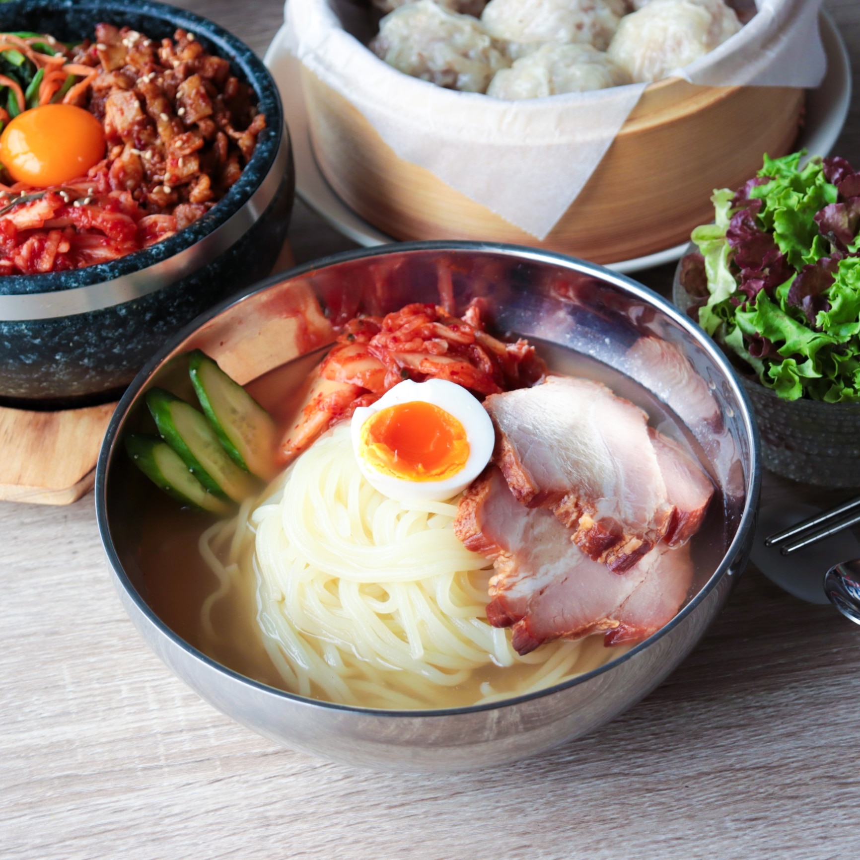 冷麺器 本場韓国製ステンレス8個セット ステンレス冷麺器 | hansai