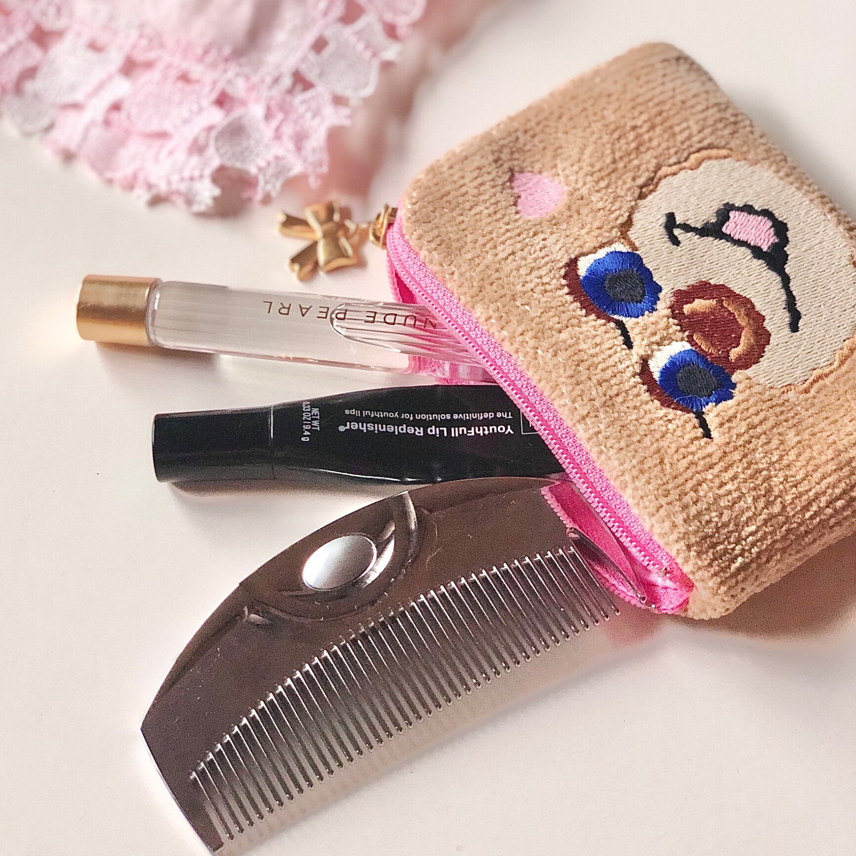 公式】 ラブクロム ヘアコーム (R)Fツキ シルバー くし コーム 櫛 クシ