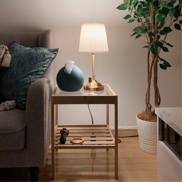 IKEA イケア ベッドサイドテーブル 36x35cm 20247128 NESNA ネスナ 