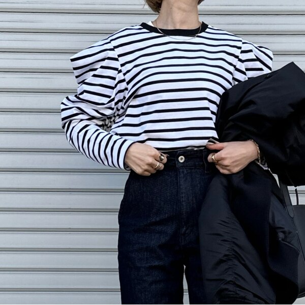 cen.made in Japan/ ショルダーパフカットソー