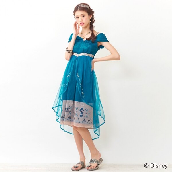 ダマスク柄チュールワンピース(アラジンver)】【6/3 18:00〜受注予約  