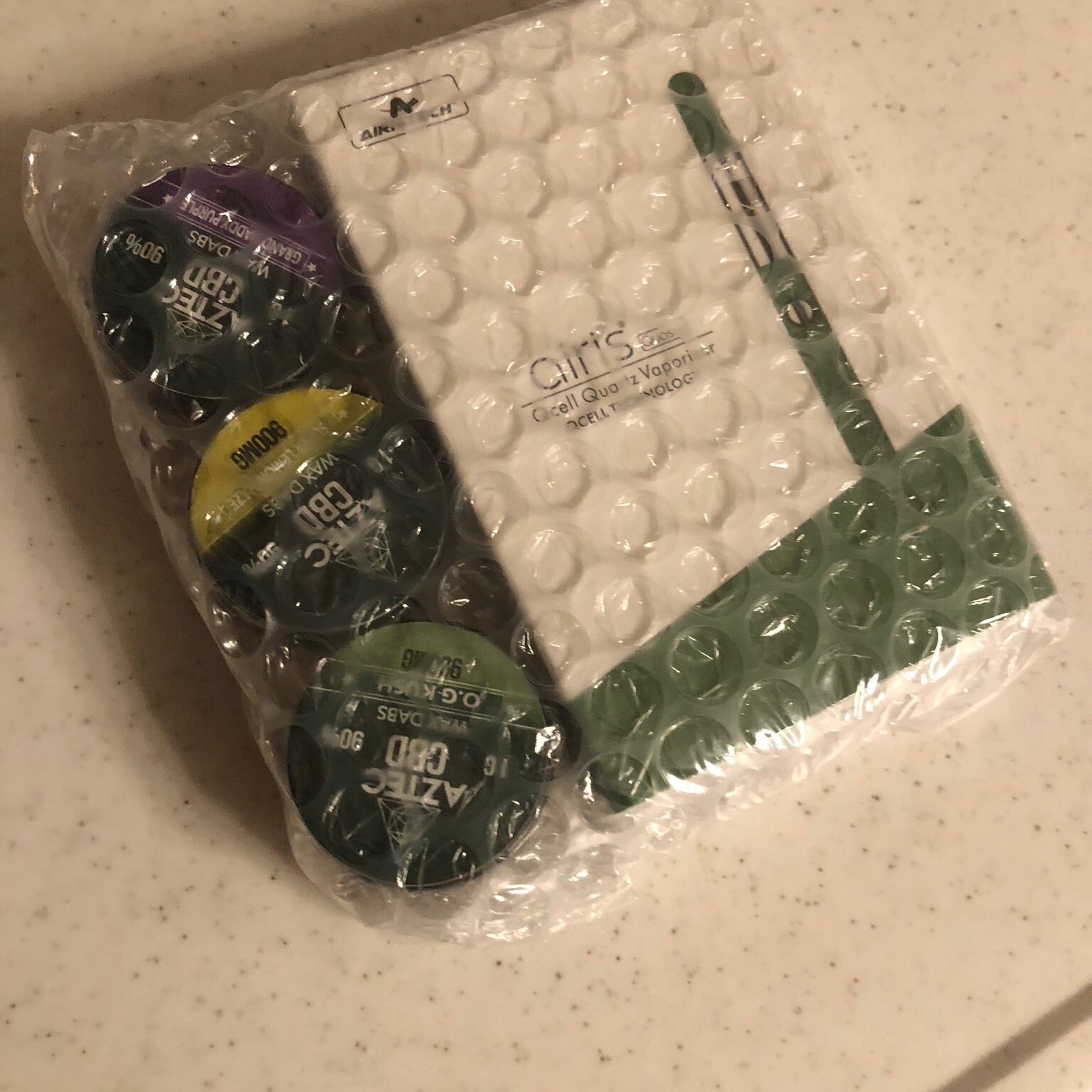 CBD ワックス AZTEC アステカ 90% O.G. クラッシュ CBD超高濃度90%】 Aztec ワックス & Airis Quaser - ブロード