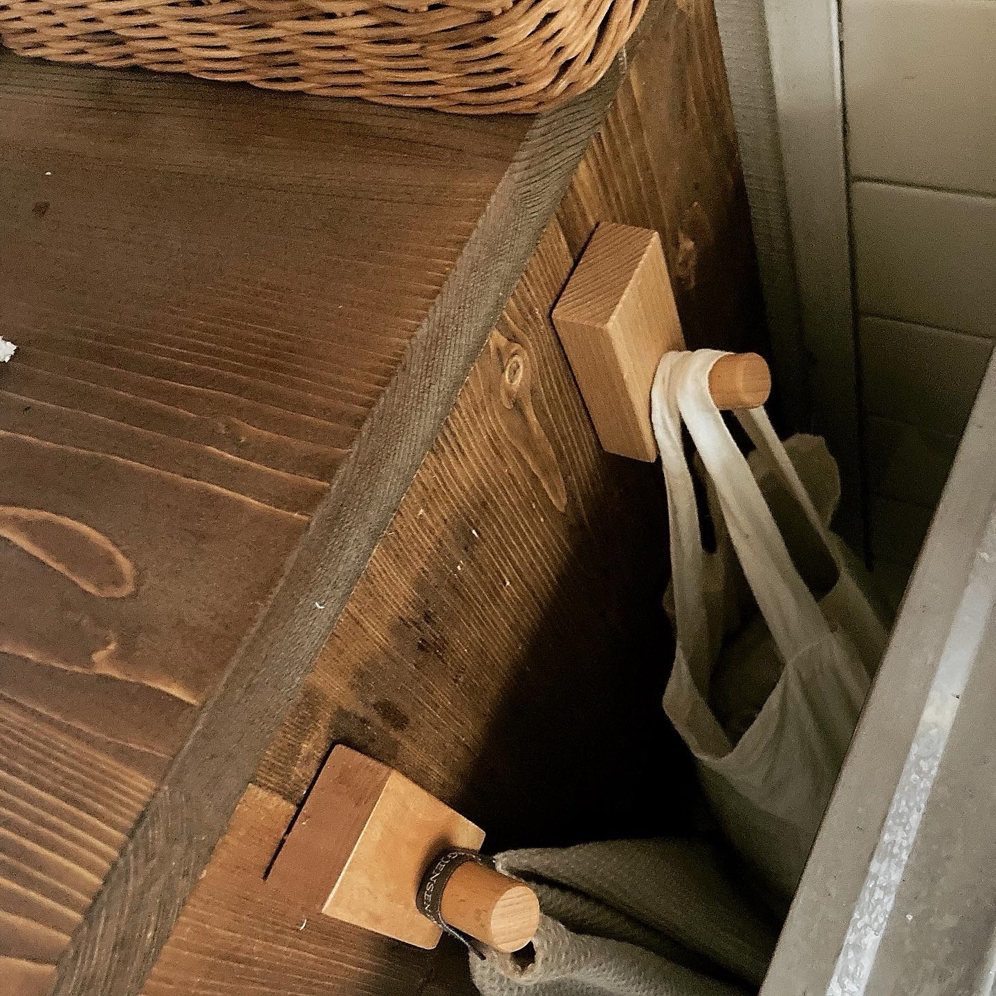 壁に付けられる家具フック オーク材【無印良品 公式】