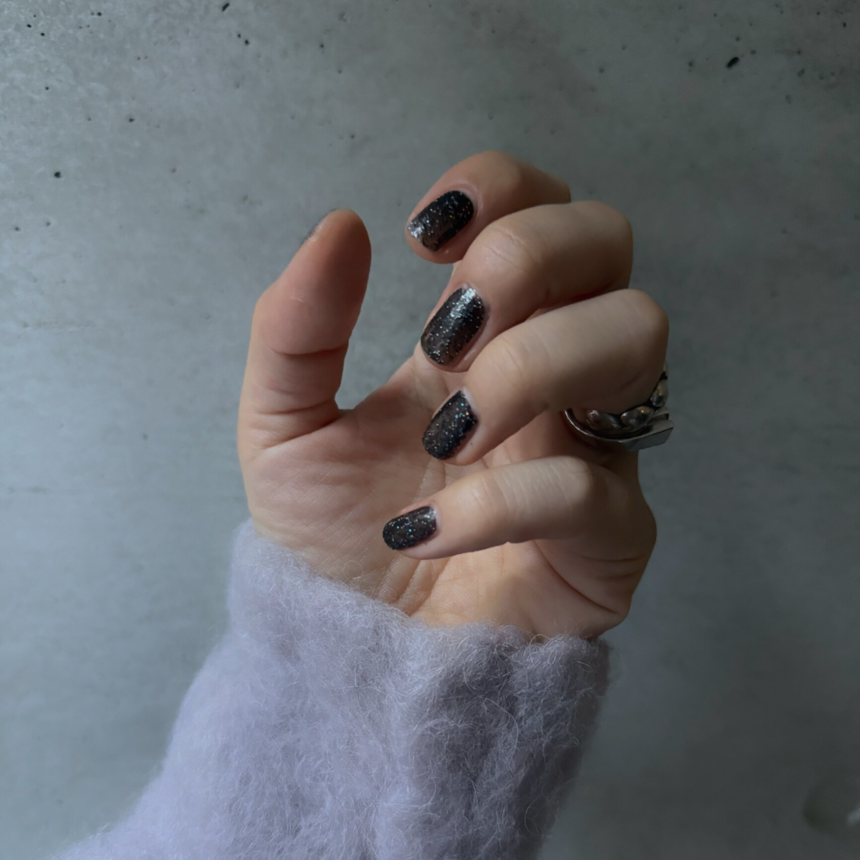 NAILS INC HD GLITTER Centre Focus ネイルズ インク ネイル マニキュア・ネイルポリッシュ ブラック - メイン画像 1