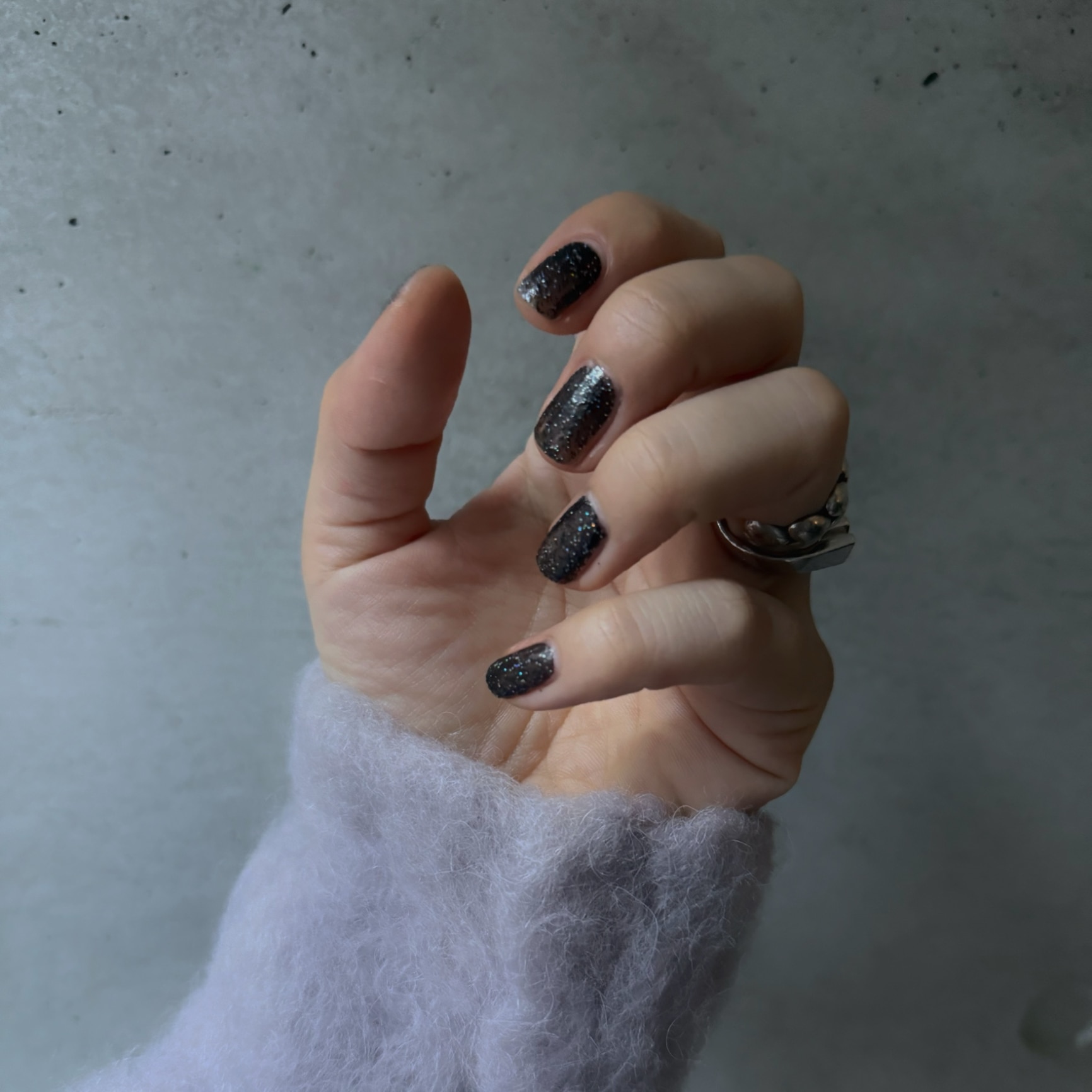NAILS INC HD GLITTER Centre Focus ネイルズ インク ネイル マニキュア・ネイルポリッシュ ブラック - メイン画像 1