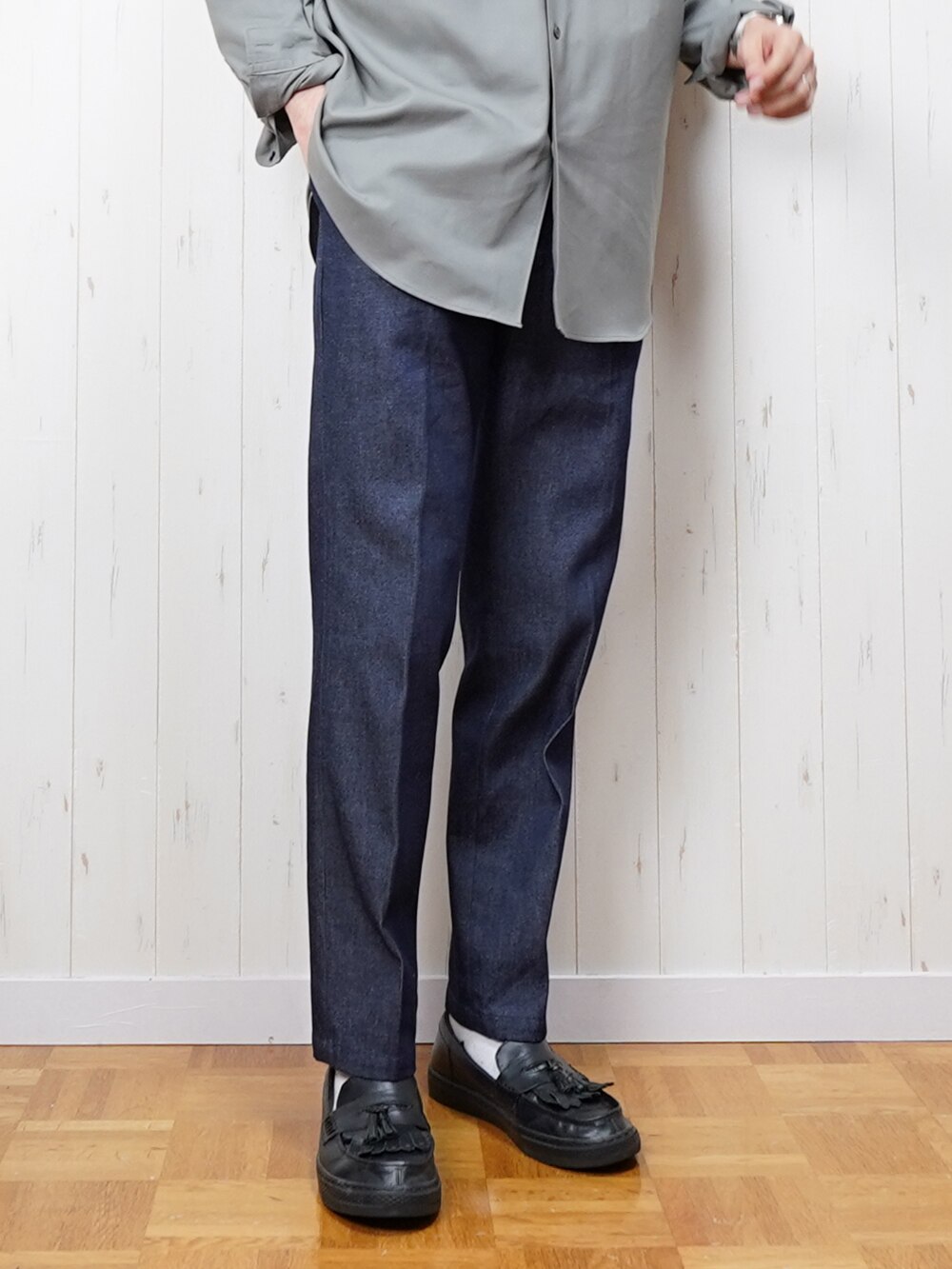 XLサイズあり』デニムスラックスパンツ URBAN RESEARCH ROSSO アーバン