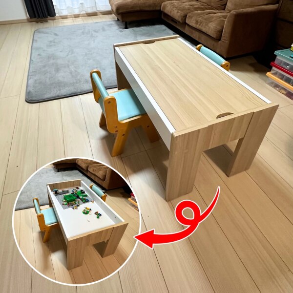 楽天1位獲得】キッズープレイテーブル(幅90cm) KDT-3566 子供テーブル  