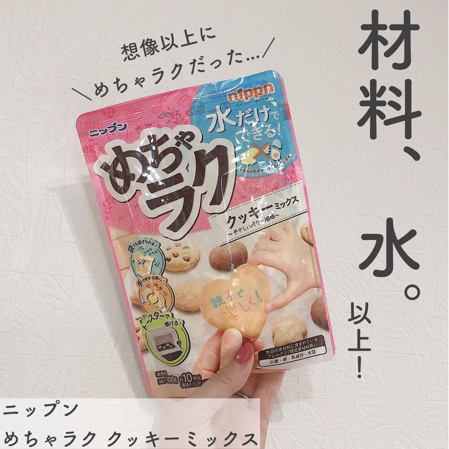 ニップン めちゃラククッキーミックス 100g ×8袋