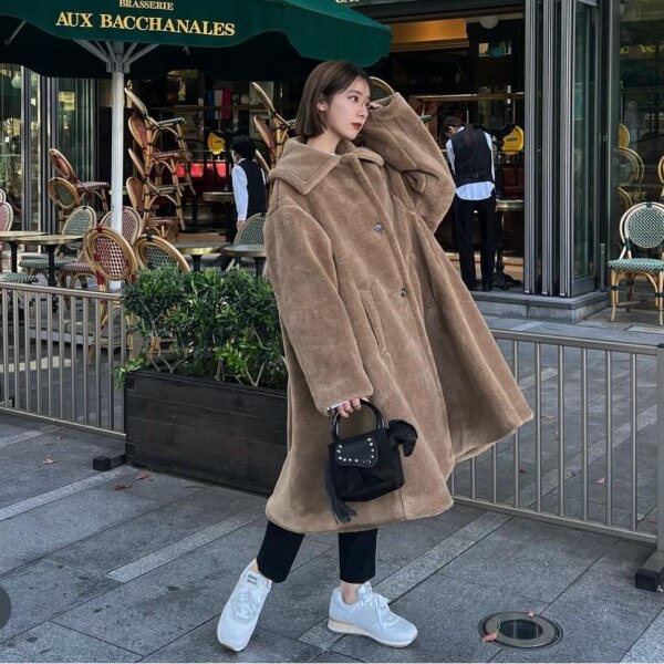 テディベアテントコート レディース アウター コート ボリューム 