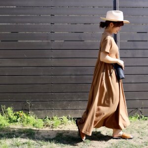 6 11 13 59まで特別送料無料 ワンピース 汗染みなんてもう怖くない 撥水 吸水 着心地さらさら Uvカットの ロングワンピース レディース ロング 半袖 大きいサイズ 綿100 Zootie ズーティー 汗しみない マキシワンピース Room 欲しい に出会える