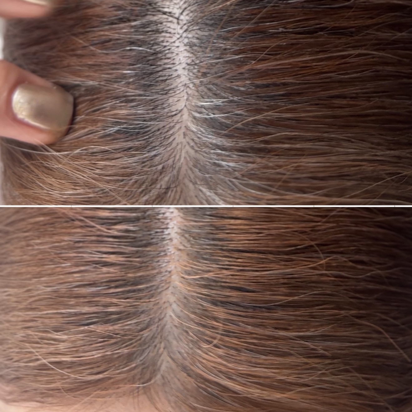プリン髪ぼかし ヘアマスカラ ＜ ミルクティーアッシュ ／ カラメルブラウン ＞ ヘアブラシ ヘアカラー 手が汚れない ヘアマスカラ ヘアマニキュア 根本カラー リタッチ セルフカラー ヘアスプレー プリン 根本直し 白髪染め 明るい
