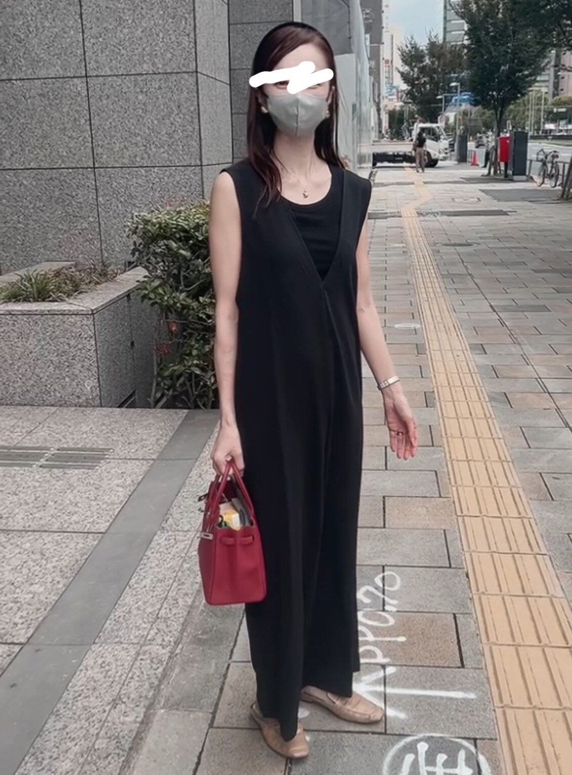 ダブルクロス深Vサロペット 【メール便不可】サロペット パンツ