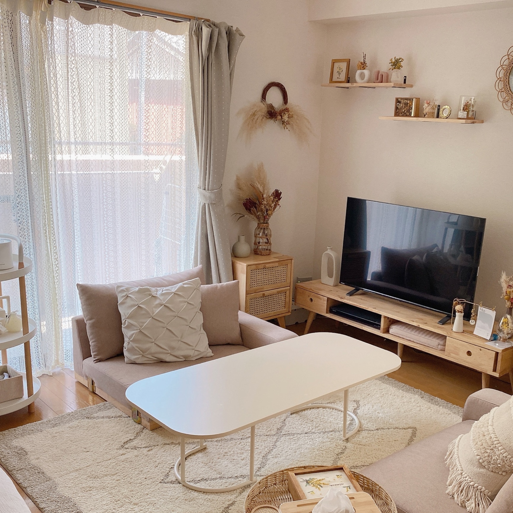 Roomnhome センターテーブル ポンデリビングテーブル 幅120cm センター