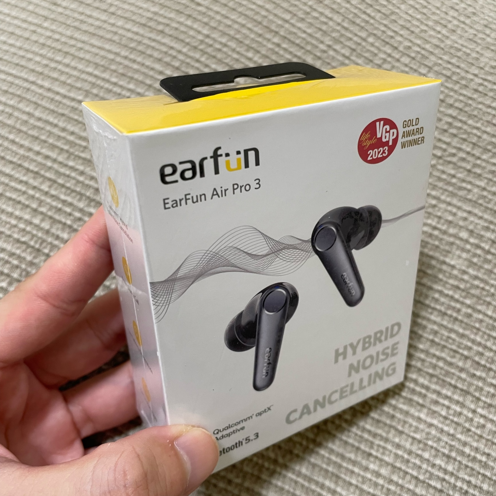 【VGP 2023金賞】EarFun Air Pro 3 ANC搭載ワイヤレスイヤホン【Bluetooth 5.3 + 43dBまでノイズキャンセリング】QCC3071チップ搭載/aptX VGP 2023金賞- EarFun Air Pro 3 ANC搭載完全ワイヤレスイヤホン