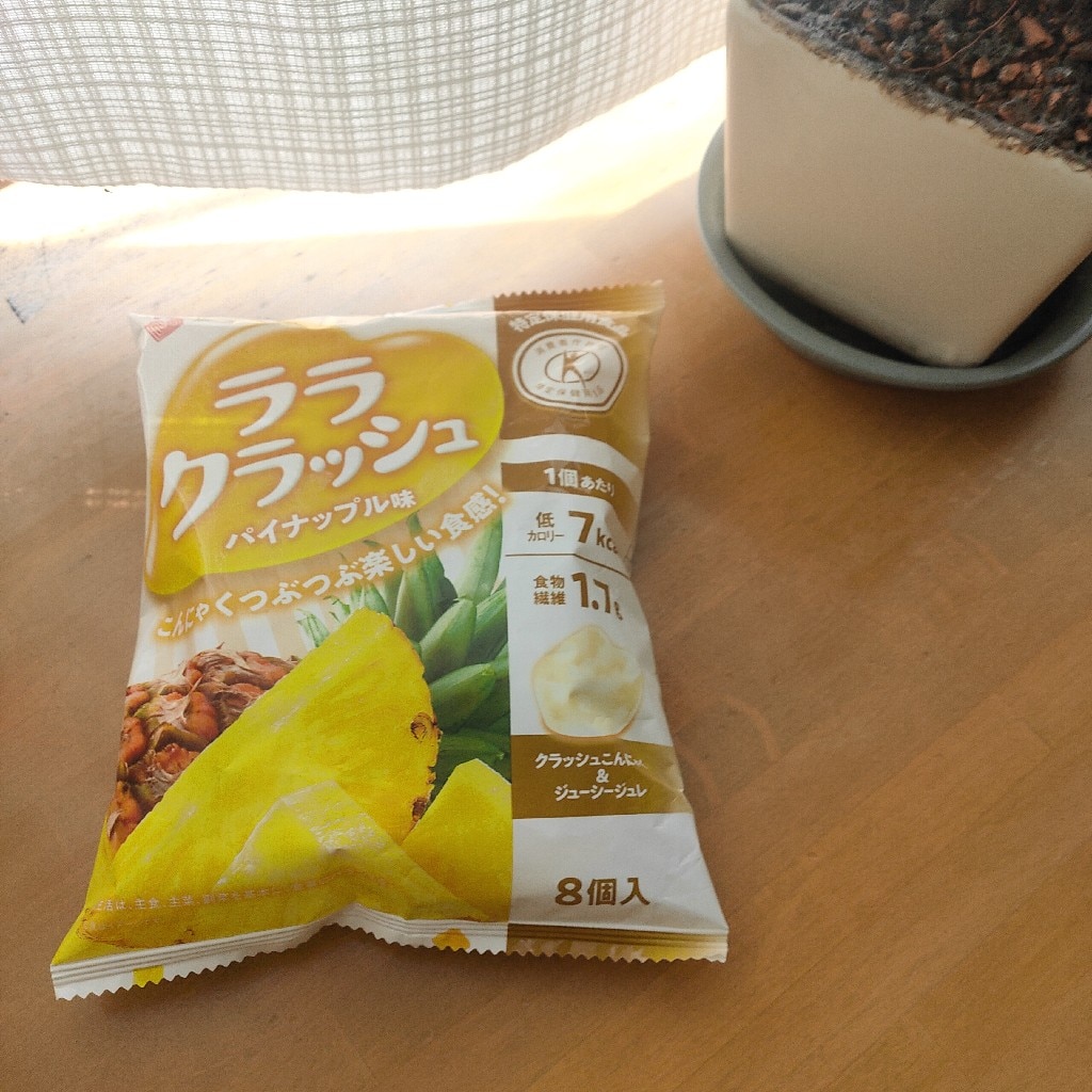 マンナンライフ 蒟蒻畑ララクラッシュ パイナップル味【特定保健