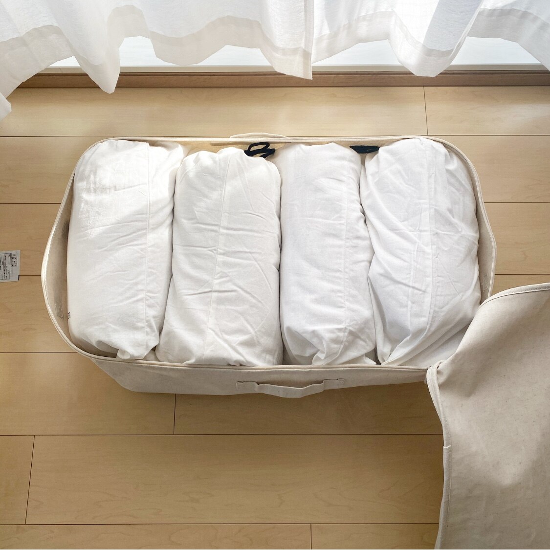 無印良品 公式】ポリエステル綿麻混 ソフトボックス 衣装ケース 大 約