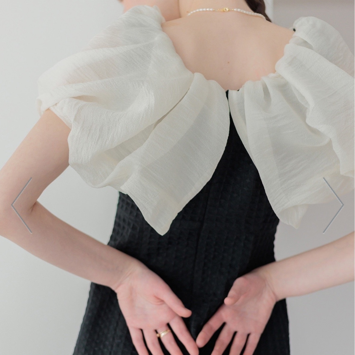 SALE／10%OFF】Leja LEJA/2WAYオフショルダーワッフル生地マーメイド